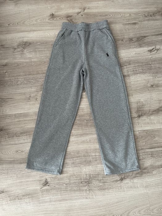 pantaloni gri ralph lauren