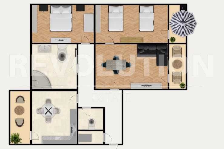 Тристаен апартамент в ж.к. Надежда 3