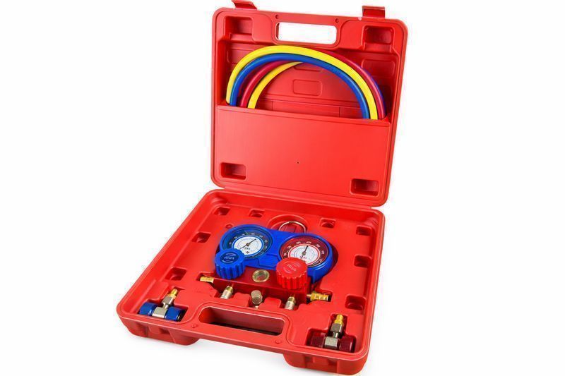Комплект за проверка на налягане в климатици и зареждане, пълнене на к