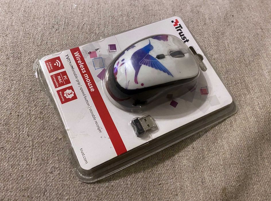 Mouse Trust Yvi, Wireless, USB, Bird