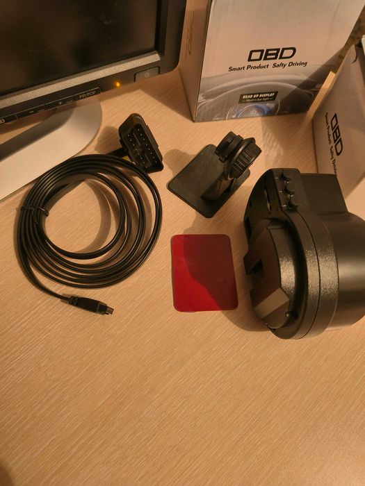 1г. ГАРАНЦИЯ A501 Car HUD OBD2 Километраж Бордови Компютър Турбо Уред Температура Масло Температура Обороти Диагностика Трип Компютър Дисплей OBD 2