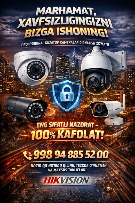 Kamera o'rnatish xizmati