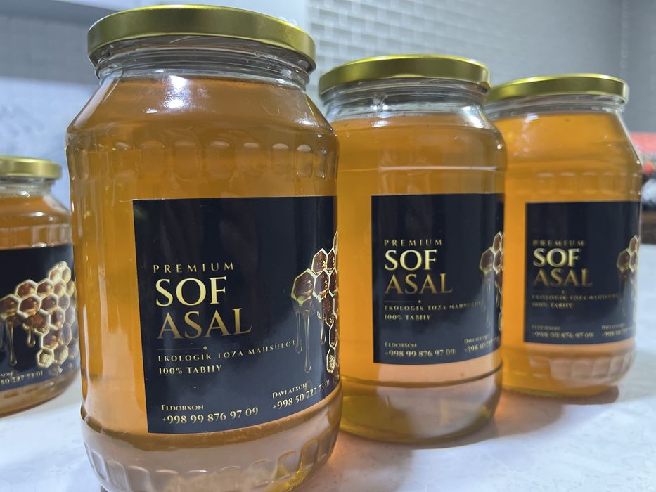 Premium Sof Asal – 100% Tabiiy va Ekologik Toza Asal!