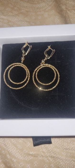 Cercei aur galben 14kt