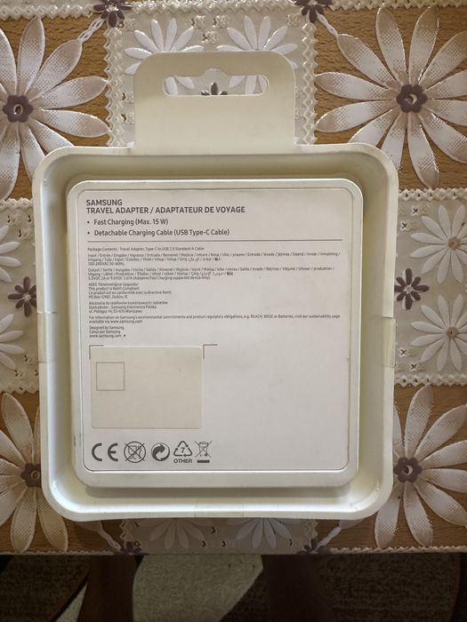 Samsung Fast Charge (15W)Travel Adapter USB Type-C на A кабел