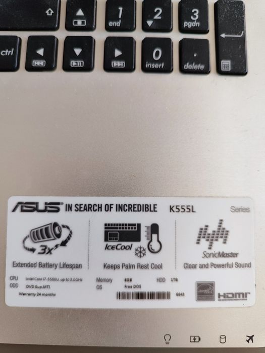 Лаптоп Asus K555L