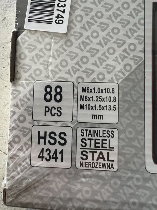 Комлект за възстановяване на резби  Yato  М6 м8 м10