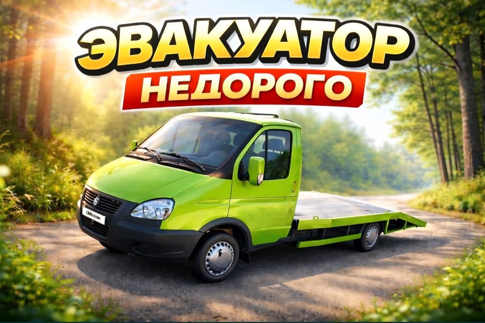 Эвакуатор- газель. Манипулятор. Кокшетау