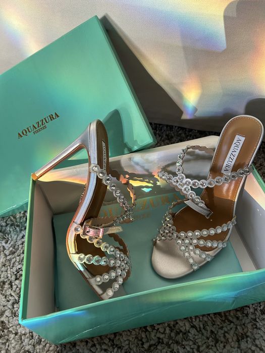 Sandale Aquazzura Tequilla piele naturala pe stoc