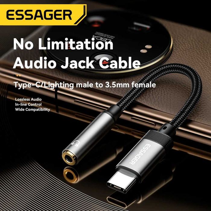 Переходник(адаптер) на USB Type-C и Lighting(iPhone) от Essager