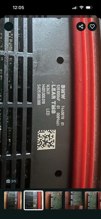 Бмв Bmw full led  Bi Xenon facelift  модули модулTMS F10 F01 X5