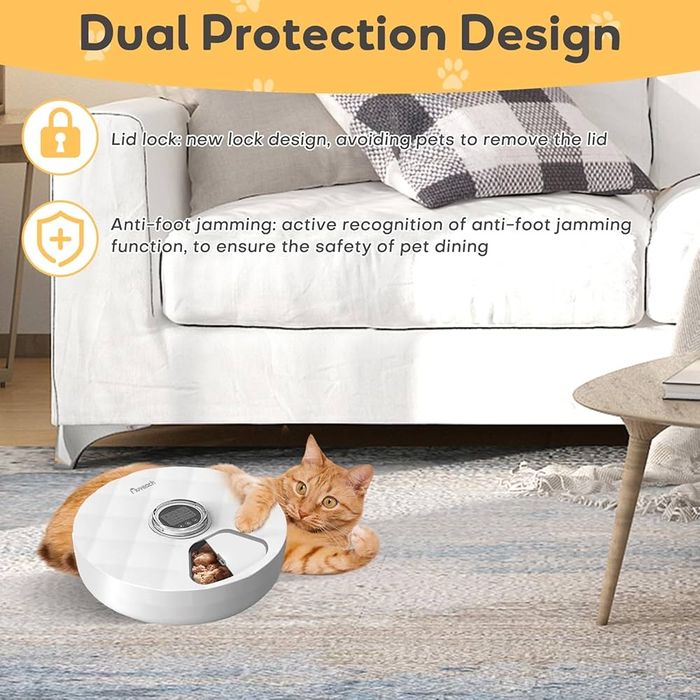 Hrănitor automat pentru pisici Auveach, hrană umedă