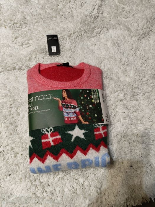 Pulover tricotat esmara, Craciun marime M 38/40 dama