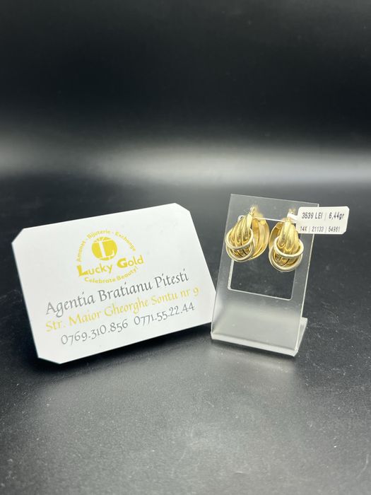 Cercei aur 14k 6.44 gr cod 21133