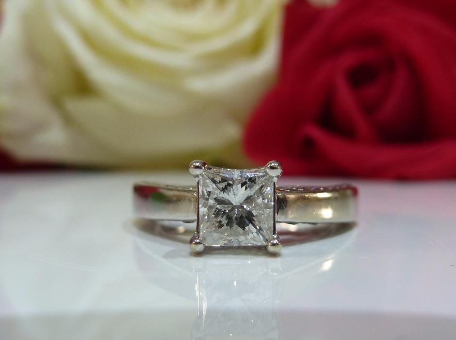 Inel 14k diamante naturale 1.26ct