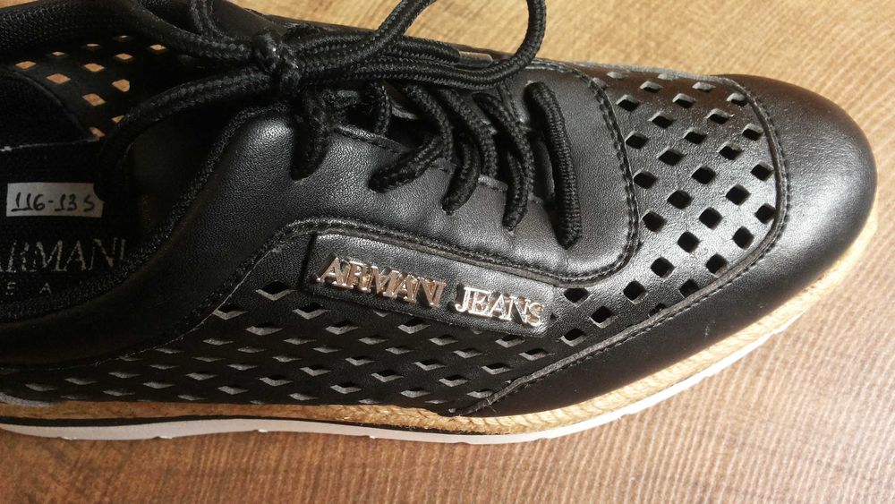 ARMANI JEANS Real Leather Размер EUR 38 / UK 5 дамски еспадрили 116-13-S