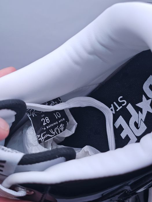 Bapesta Black/White marimea 44
