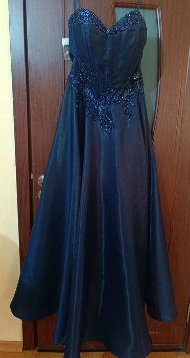 Официална тъмно синя  рокля L / XL