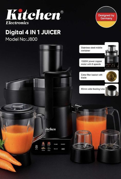 Электрический соковыжималка, блендер, кофемолка, чоппер Kitchen J-800