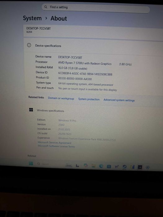 Lenovo IdeaPad 1 - Ryzen 7, 16GB RAM, stare foarte bună