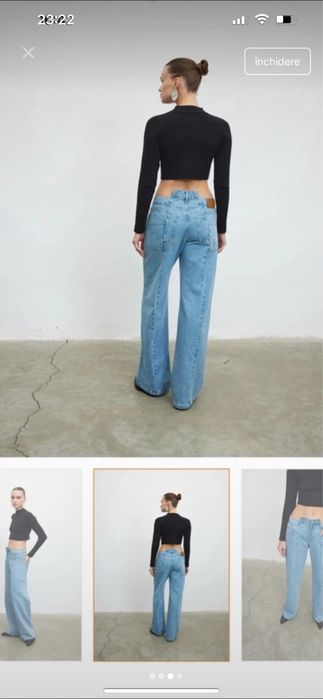 Blugi varkali denim