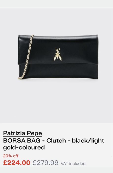 Patrizia Pepe Оригинална Чанта, купена за 259€, продава се за 129€, Нова