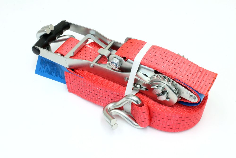 Колан с усилена тресчотка за укрепване на товар 10м 50мм 5 тона Пътна