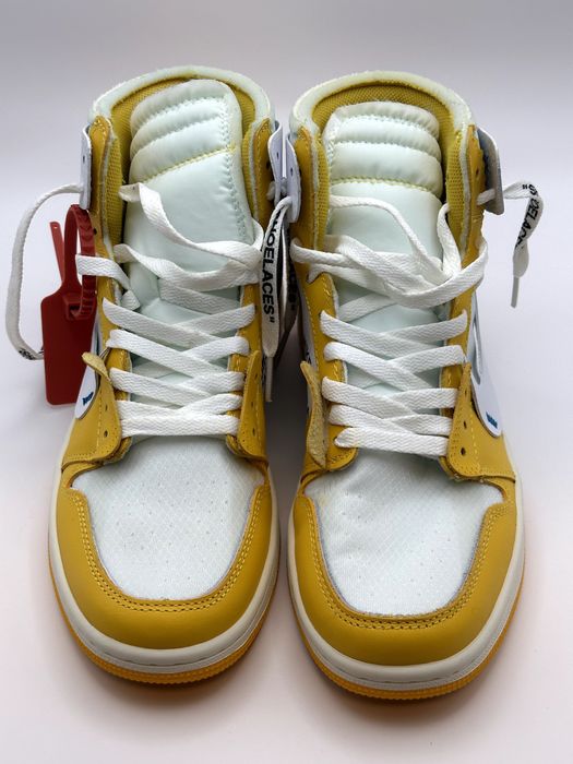 Jordan x Off White Nike Yellow Sneakers