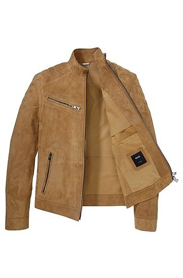 Рядък модел кожено яке Hugo Boss