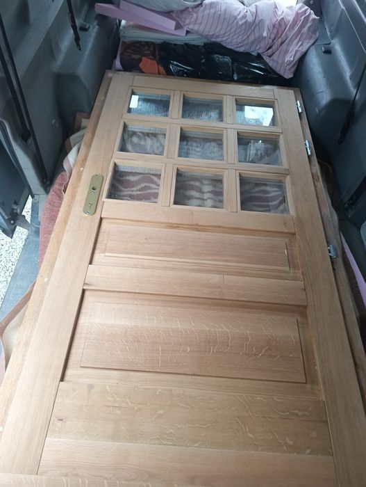 Vand ușă de intrare din stejar