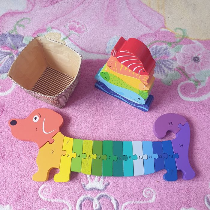 Дървени пъзели за бебе