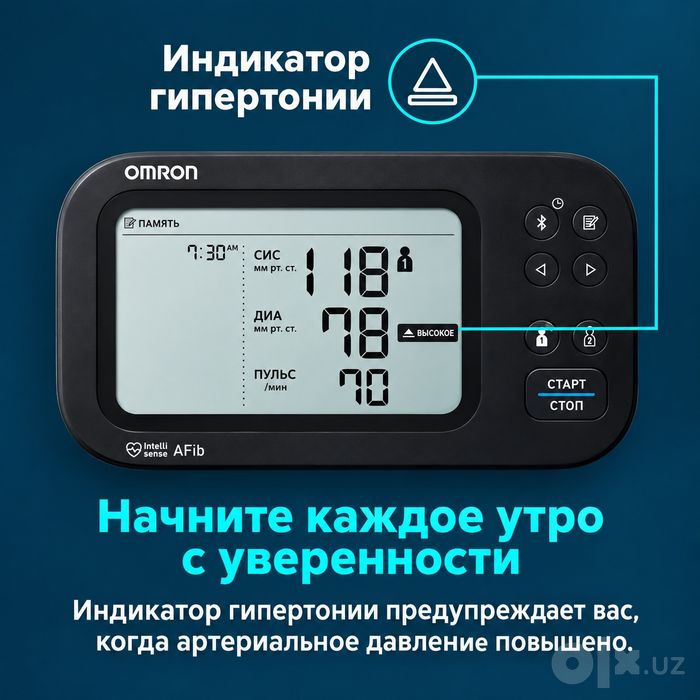 Тонометр Omron 7 серия, Afib технология
