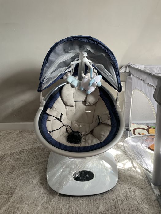 Детский электронный шезлонг-качалка