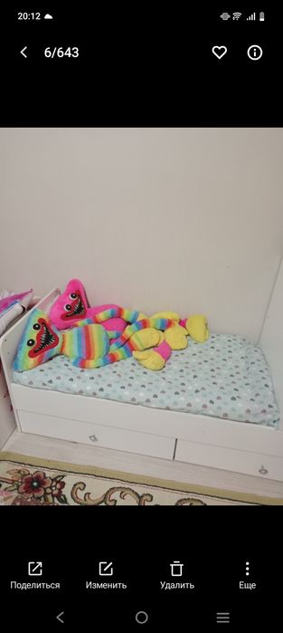 Продам детскую кровать 2в1