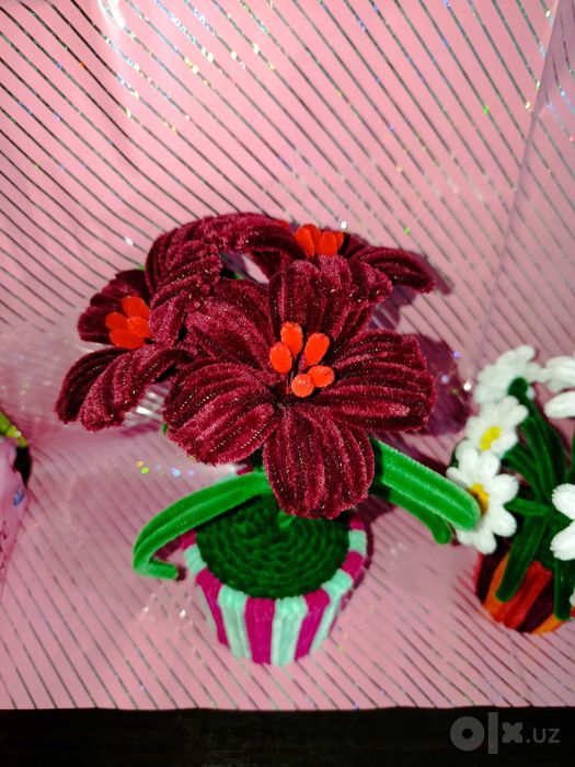 Цветы из синельной проволоки