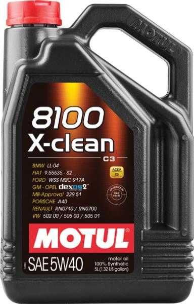 Двигателно масло MOTUL 8100 X-CLEAN 5W40 C3