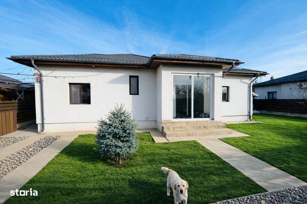 Imobiliare Domnesti casa parter 3 dormitoare + panouri / baterii