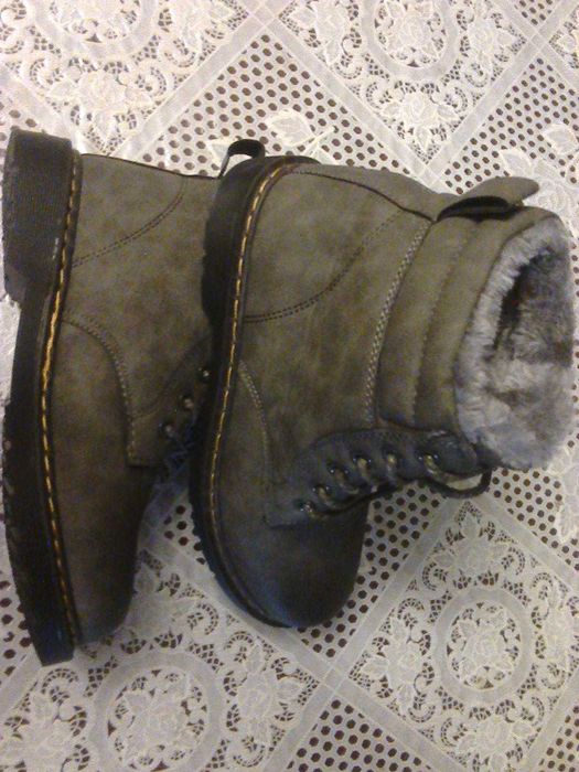 Ботинки.Кожаные.Новые.Зимние