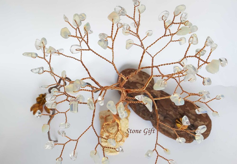 Дръвче Лунен Камък Едър, Подарък Юбилей, Идея Подарък, Семейство