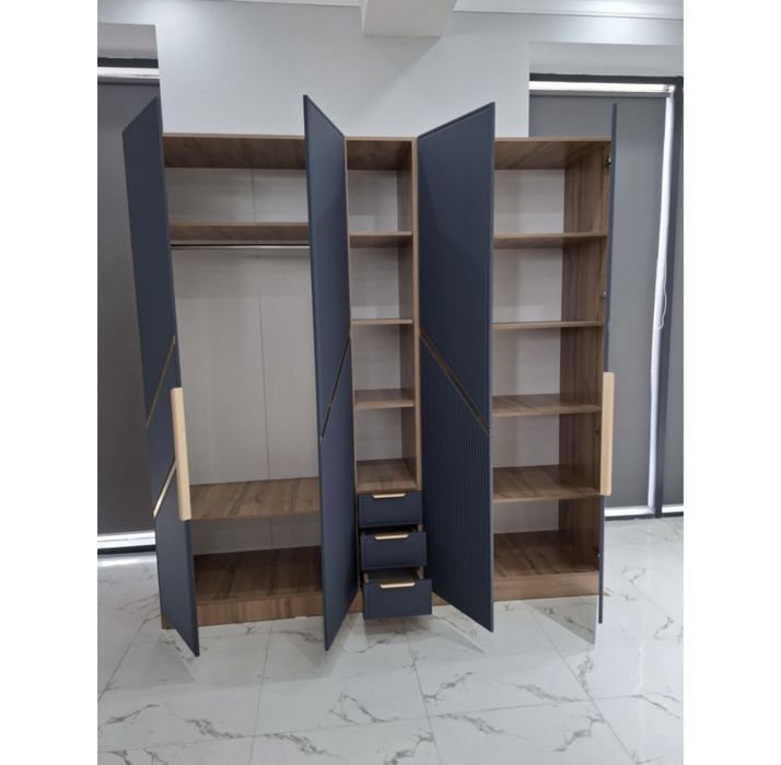 Шкаф 210х215х50 синий