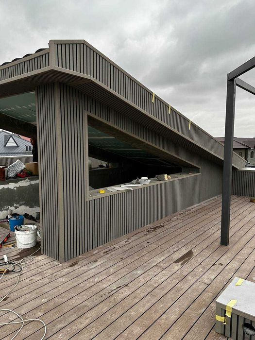 Монтаж террасной доски из ДПК