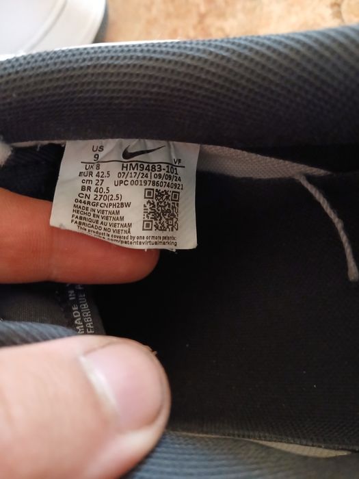 Nike Air Force 1 '07 LV8 White Black Mărimea 42.5