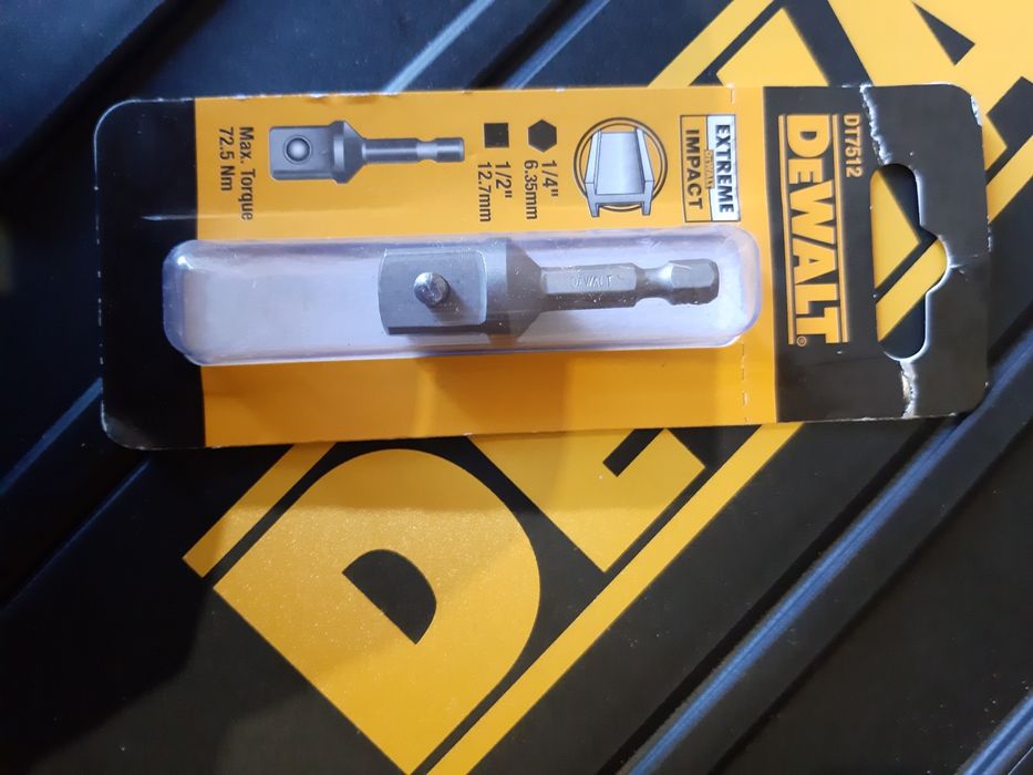 DeWALT Адаптор 1/4 до 1/2 шестограм, ударен