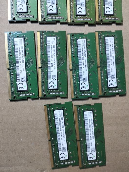 Memorii laptop sodimm DDR4 de 8 Gb