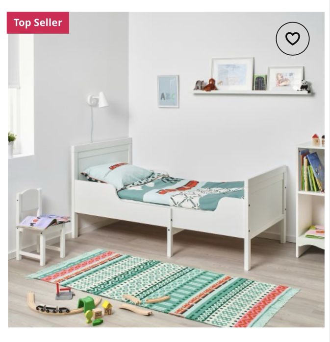 Детско разтегателно легло Икеа с матрак, 80x200 cm