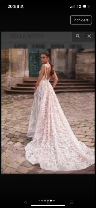 Rochie de mireasa , doar probata , nepurtata ,