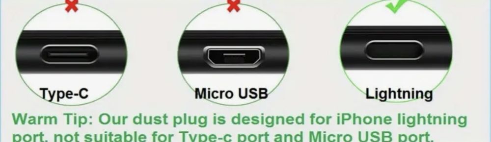 2 бр. противопрахови тапи от алуминий за iphone, ipad, airpods