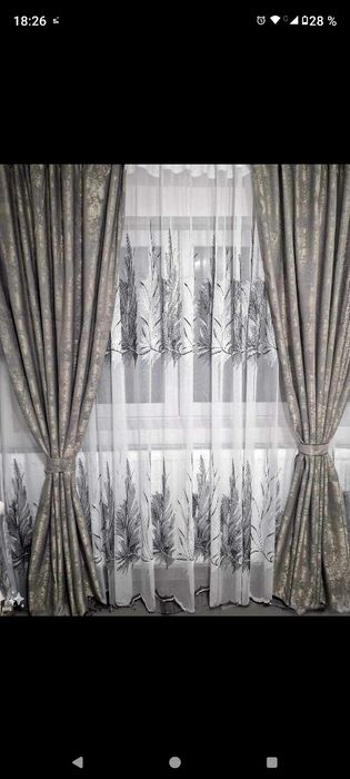 Seturi perdele cu draperii