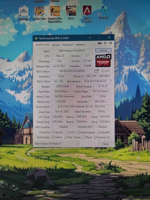 PC Gaming RX 6600 XT 8GB / 16GB RAM / SSD NVMe /Fortnite,Warzone,GTA V