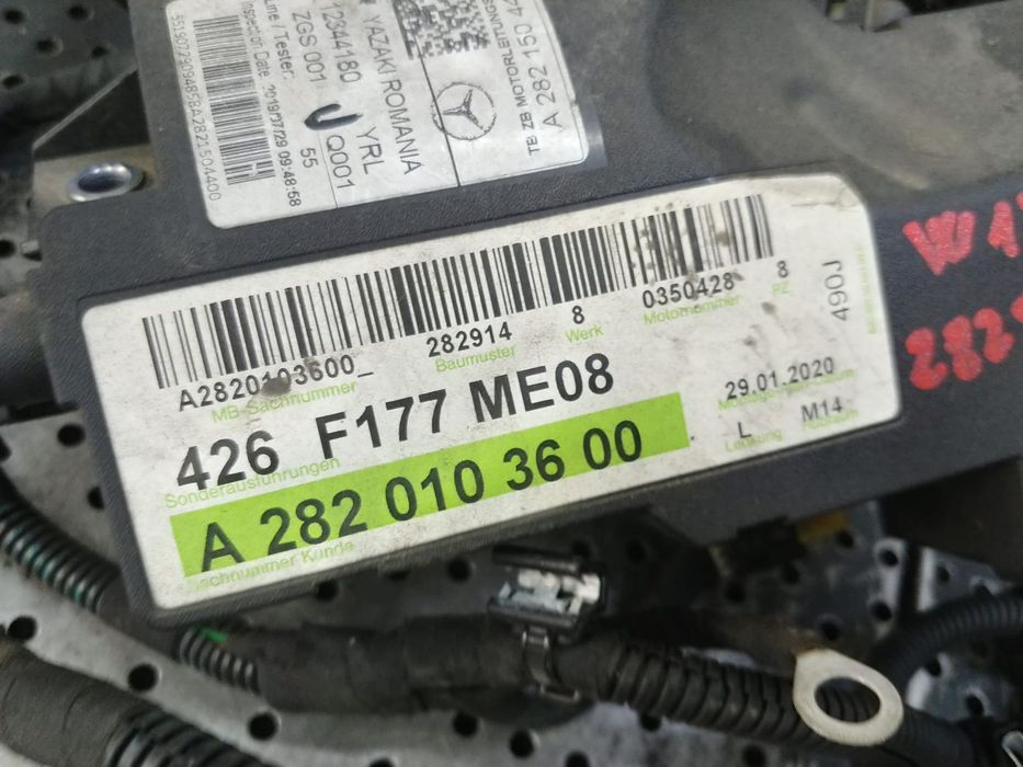 instalatie electrica motor 1.3b 828914  mercedes  a-class  w177  a2820103600